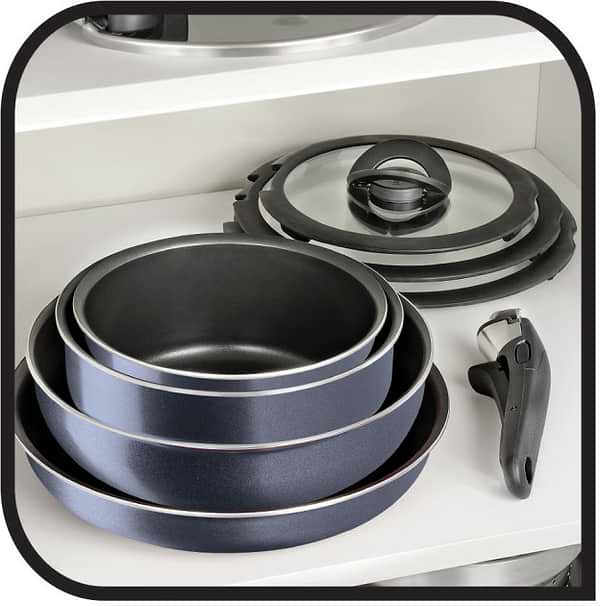 Фото - Набор сковород со съемной ручкой Tefal L2319202 Ingenio Elegance 3 пр.