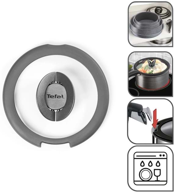 Фото - Крышка для посуды со съемной ручкой Tefal L9846353 Ingenio 20 см
