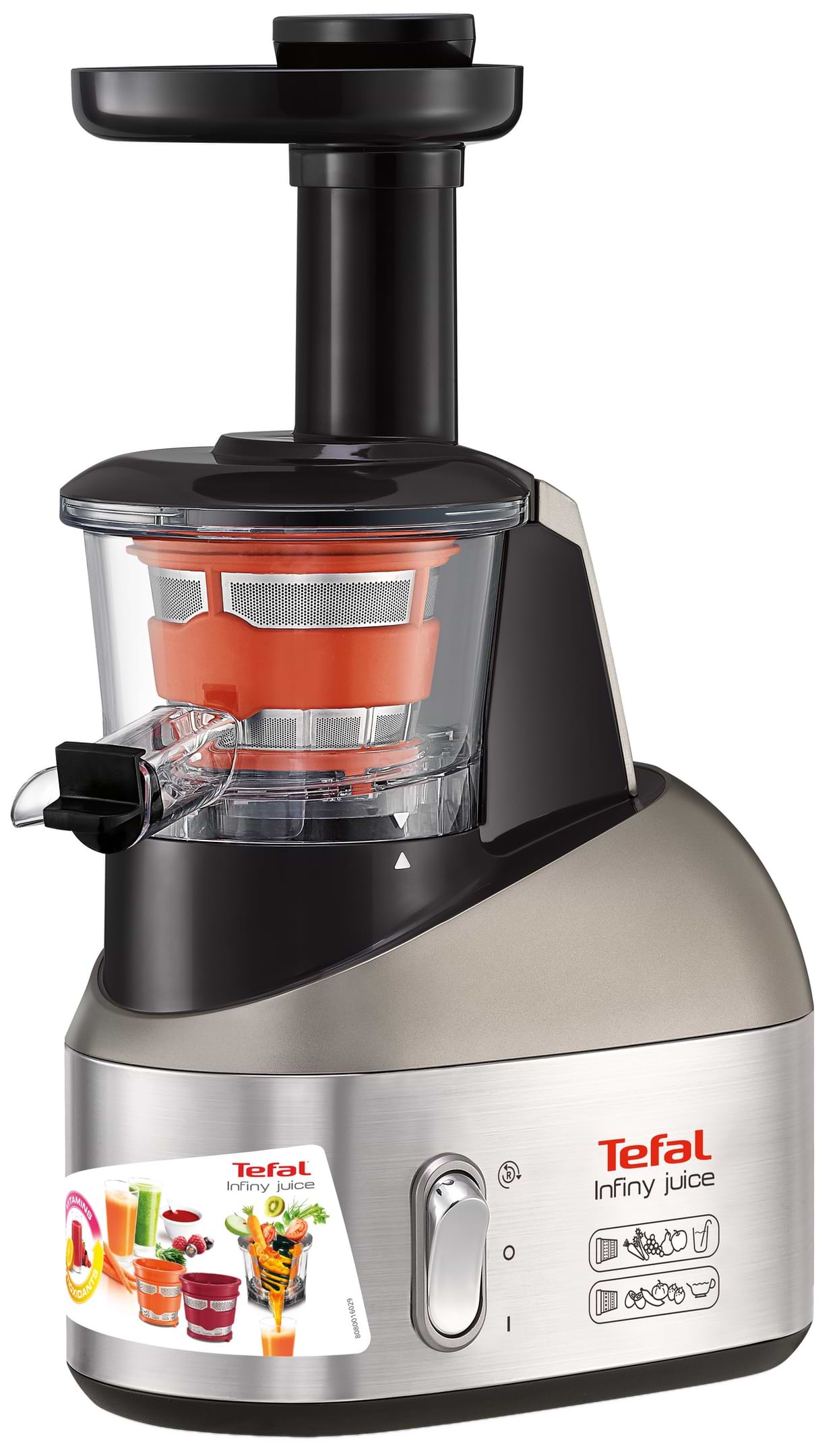 Соковитискач шнековий Tefal ZC255B38 - Фото 1
