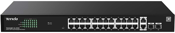 Фото - Коммутатор локальної мережі (Switch) Tenda TEG2228P-24-410W