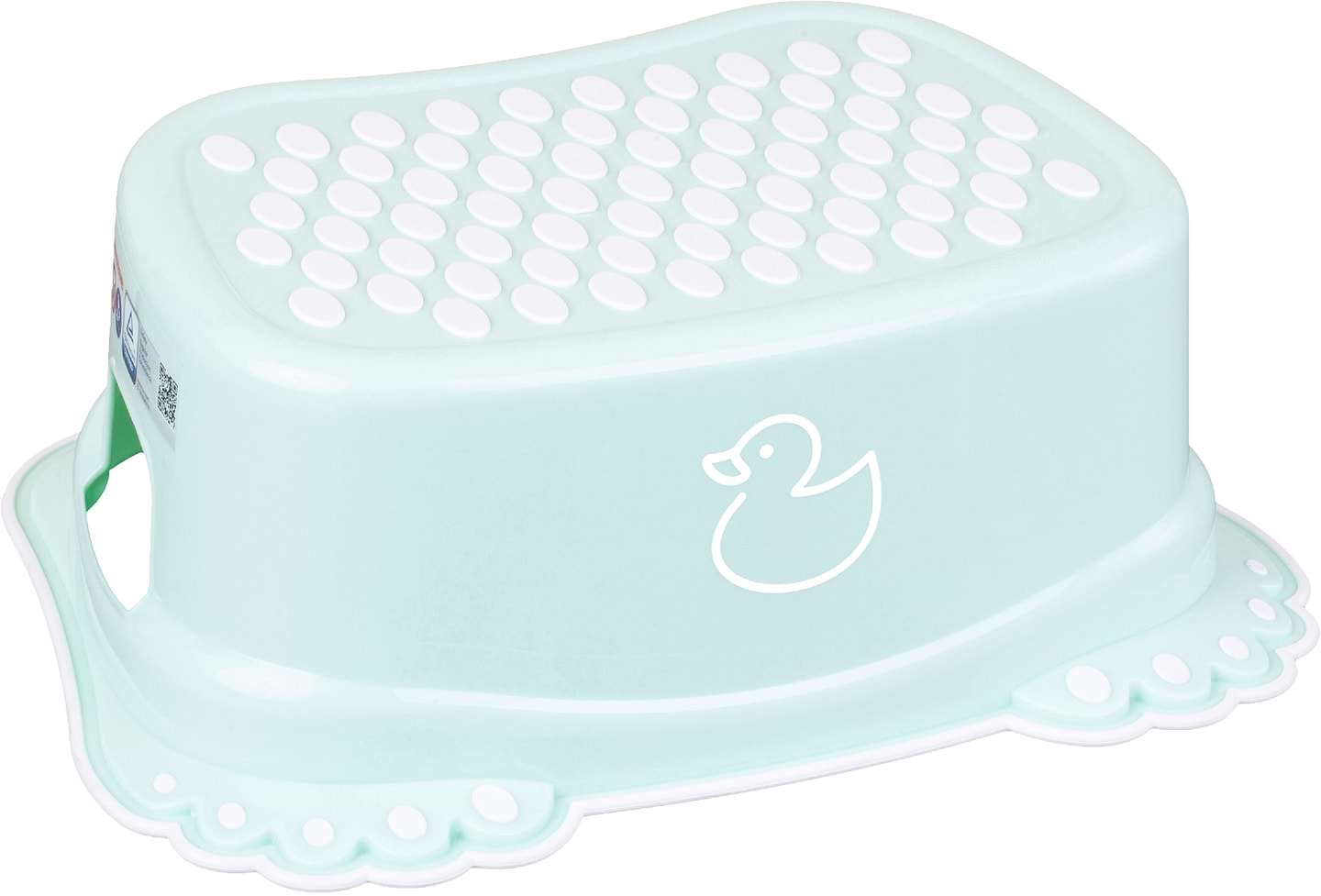 Підставка дитяча під умивальник Tega Baby Каченя з антиковзаючою гумою Салатовий (DK-006-131) - Фото 1