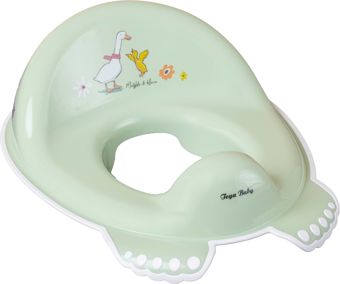 Детская накладка на унитаз классическая Tega Baby Лесная сказка с антискользящей резиной Салатовый (FF-002-112) - Фото 1