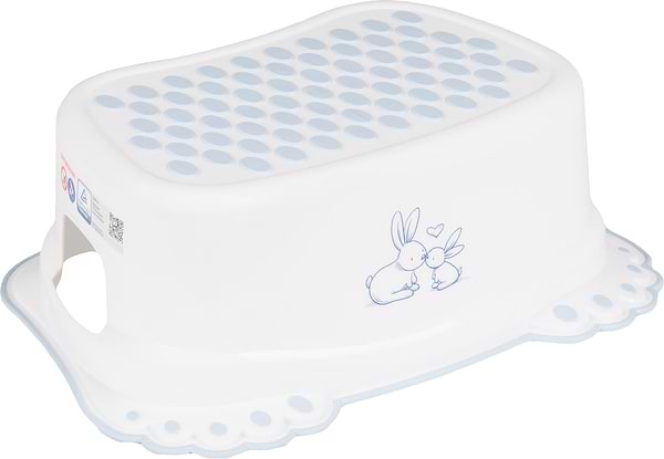 Фото - Подставка детская под умывальник Tega Baby Зайчики с антискользящей резиной Белый (KR-006-103)