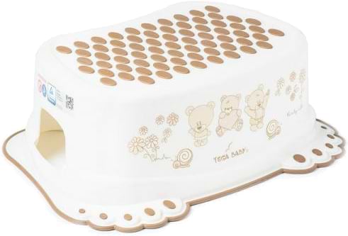 Подставка детская под умывальник Tega Baby Мишки с антискользящей резиной Белая Жемчужина (MS-017-118) - Фото 1