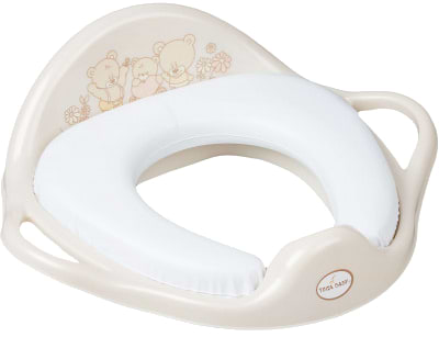 Дитяча накладка на унітаз м'яка Tega Baby Ведмедики Бежевий (MS-020-119) - Фото 1