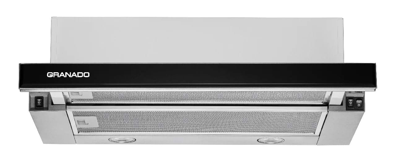 Вытяжка встраиваемая GRANADO Telde 603-700 Inox Black Glass - Фото 1