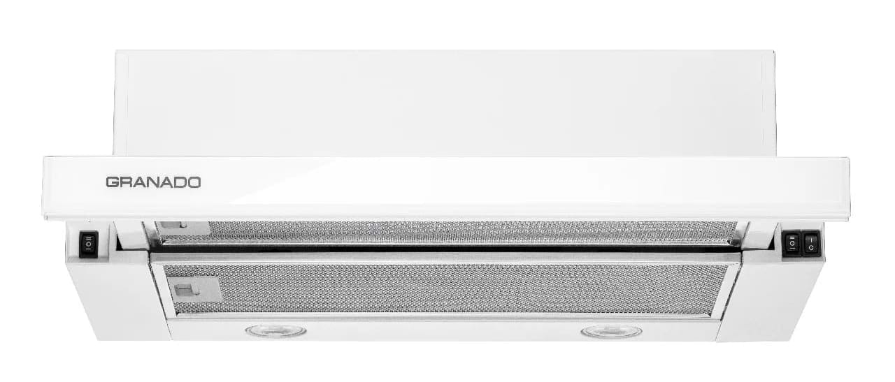 Вытяжка встраиваемая GRANADO Telde 603-700 White Glass - Фото 1