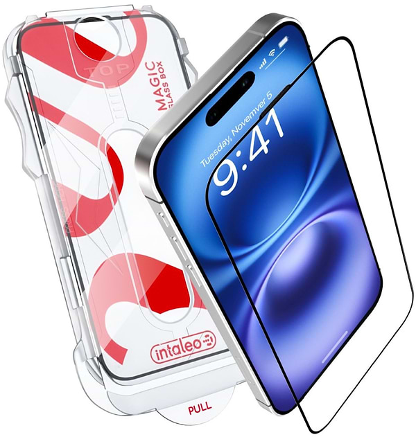 Фото - Захисне скло для смартфону Intaleo з аплікатором MagicBox for  Apple iPhone 16 PLUS (4820266742928)