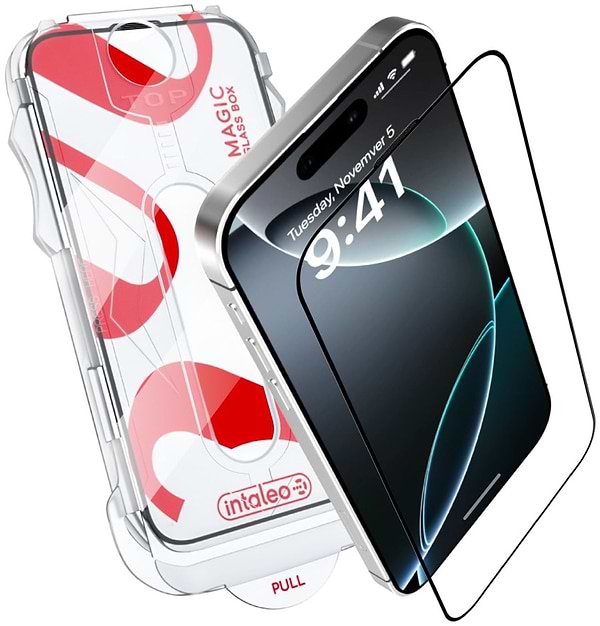 Фото - Захисне скло для смартфону Intaleo з аплікатором MagicBox for  Apple iPhone 16 PRO (4820266742911)
