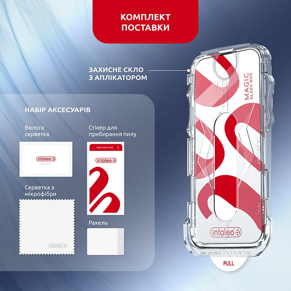 Фото - Захисне скло для смартфону Intaleo з аплікатором MagicBox for  Apple iPhone 16 PRO MAX (4820266742904)