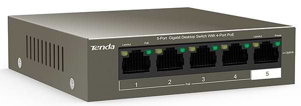 Фото - Коммутатор локальної мережі (Switch) Tenda TEG1105P-4-63W