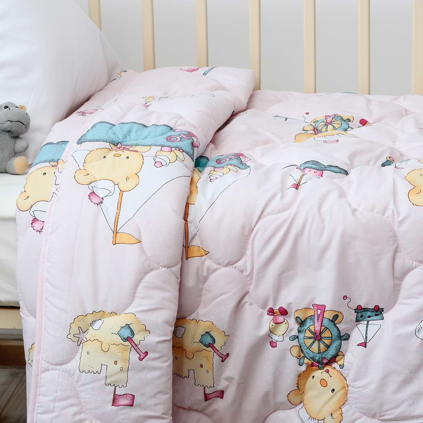 Ковдра дитяча всесезонна ТЕП LITTLE FRIENDS 105х140 см Pink Sailor (1-04770_34916)