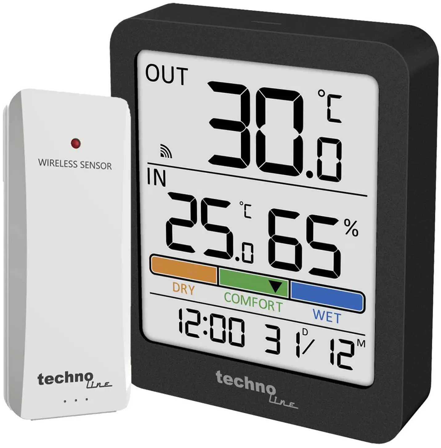 Термогигрометр Technoline WS9488 Anthracite