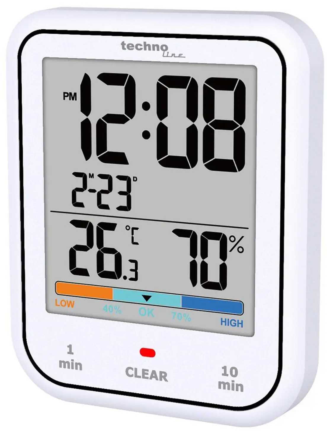 Термогігрометр Technoline WT380 White