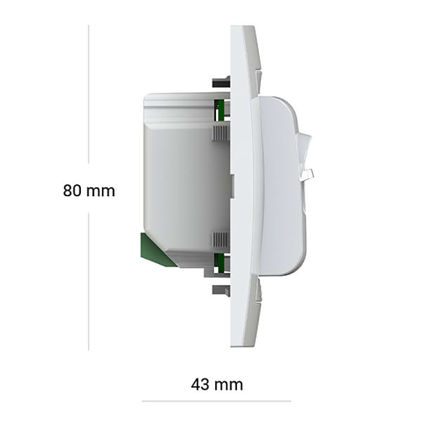 Фото - Терморегулятор Terneo MEX Unic White