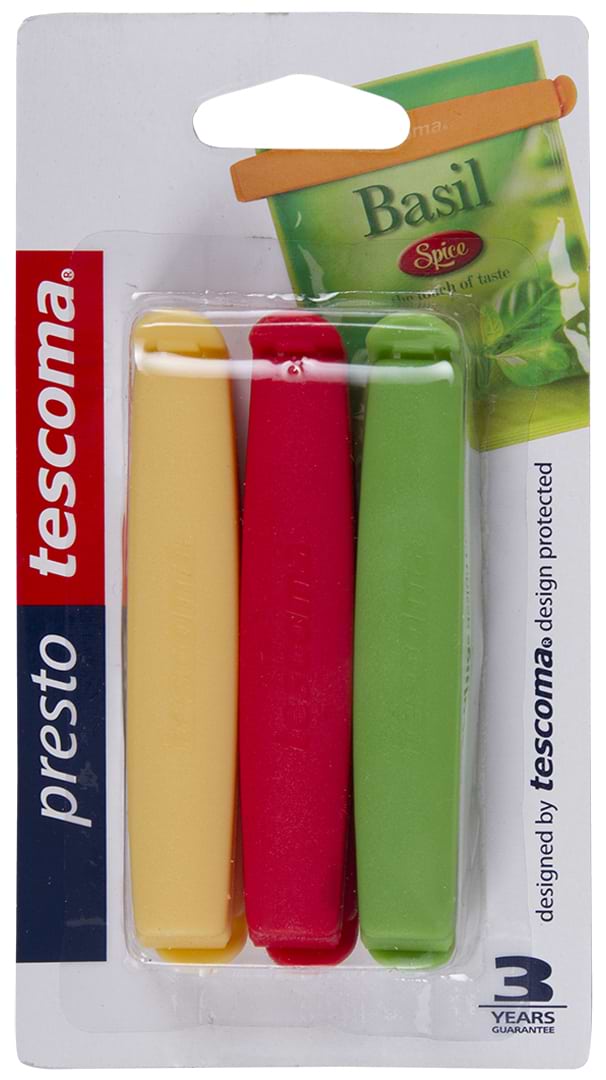 Набір затискачів для пакетів tescoma 420752 PRESTO 9 см, 6 шт.