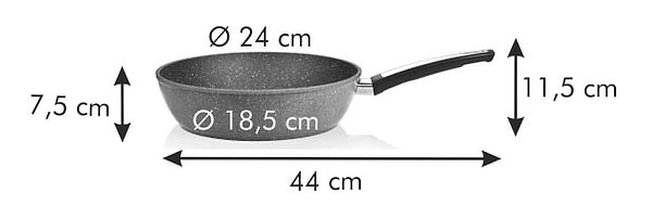 Фото - Сковорода ВОК Tescoma 602434 i-PREMIUM Stone 24 см