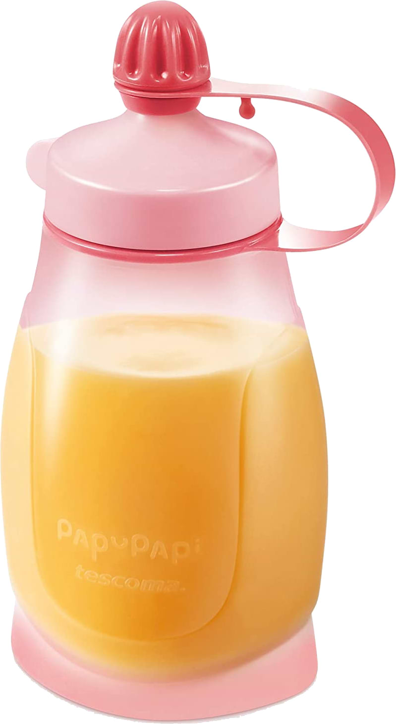 Поильник-непроливайка детский tescoma Papu Papi 200 мл с ложкой Розовая (667620)