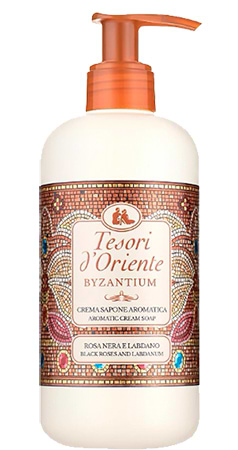 Рідке мило для рук Tesori d'Oriente ВІЗАНТІЯ чорна троянда та лабданум 300 мл (8008970051635)