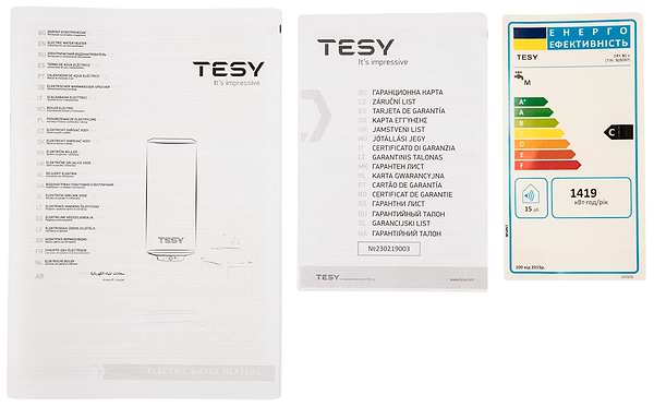 Фото - Водонагреватель Tesy DRY 80V