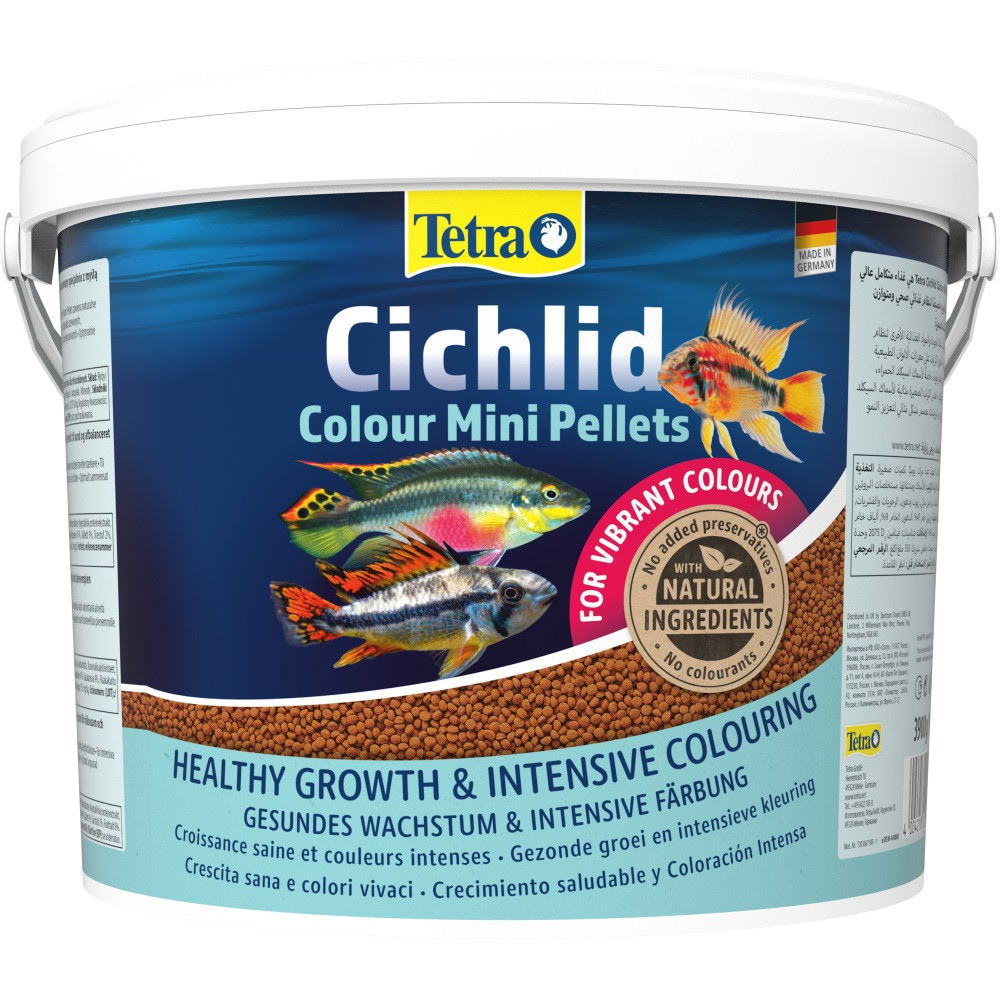 Корм для риб Tetra Cichlid Colour Mini для невеликих цихлід для яскравості забарвлення гранули 10 л (4004218811799)