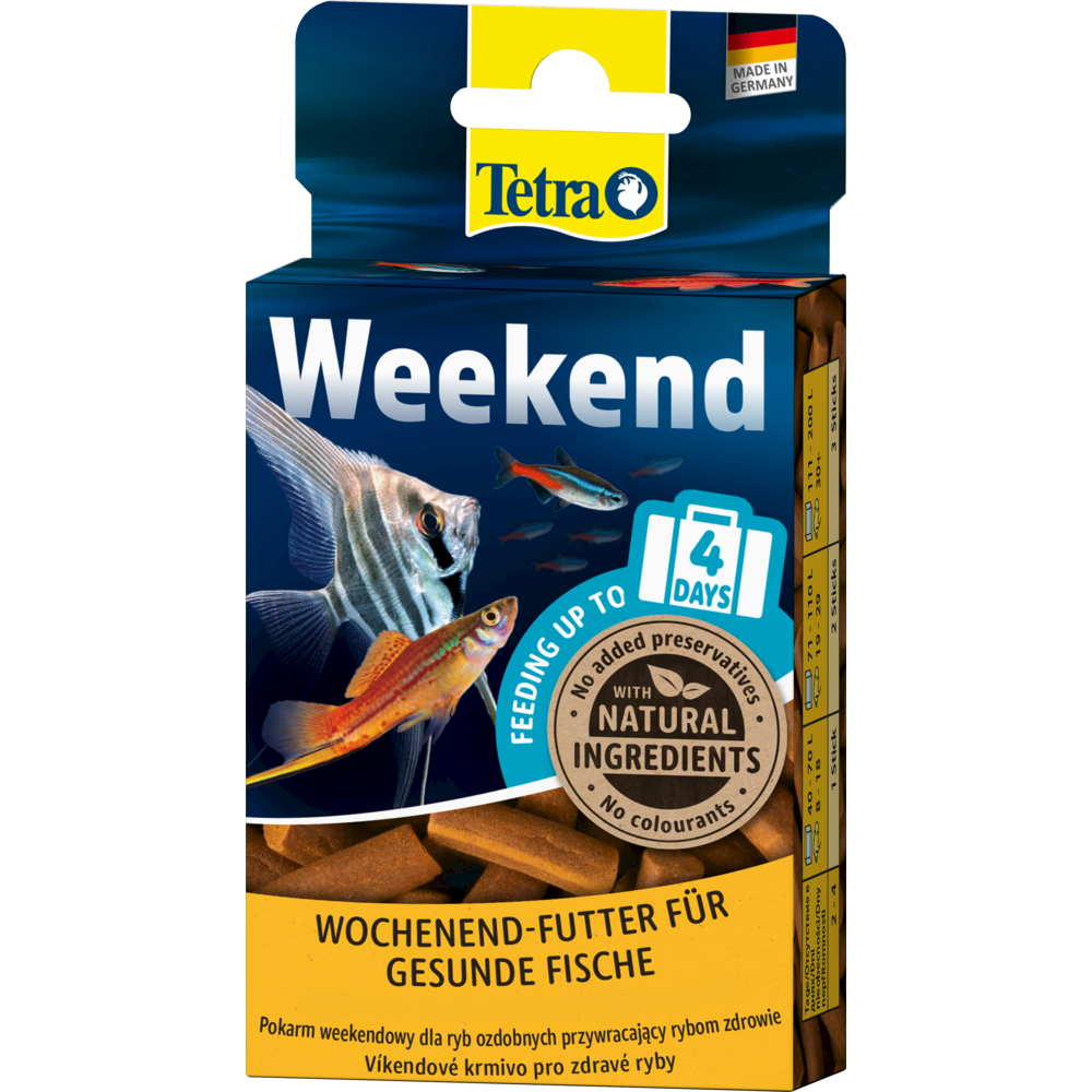 Корм для риб Tetra Weekend для акваріумних на період тривалої відсутності палички 20 шт (4004218767423)