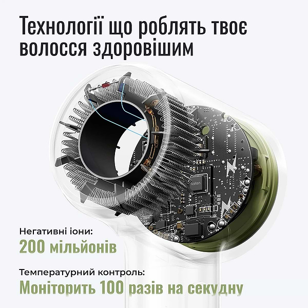 Фото - Фен Laifen MINI, зелений джангл (1HD31-S-EU-GR-001)