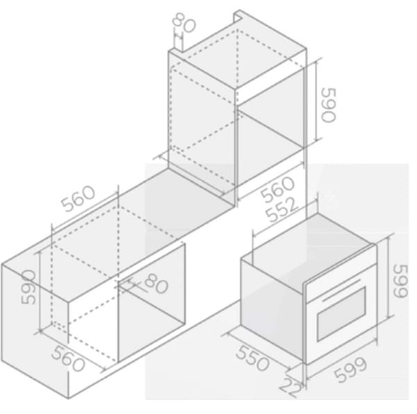 Фото - Духовой шкаф электрический Elica VIRTUS MULTI 60 TFT BL