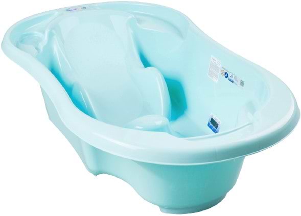 Фото - Детская ванночка Tega Baby Комфорт 2 в 1 анатомическая Голубая (TG-011-101)