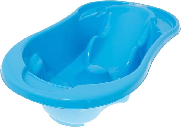 Фото - Детская ванночка Tega Baby Комфорт с термометром 2 в 1 анатомическая Синяя (TG-011-126)