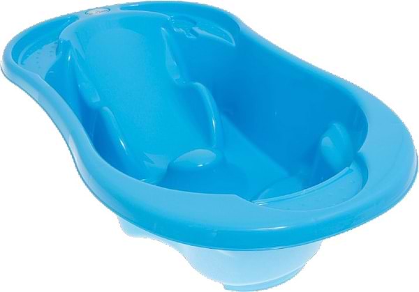 Фото - Детская ванночка Tega Baby Комфорт с термометром 2 в 1 анатомическая Синяя (TG-011-126)