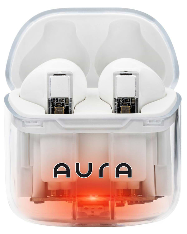 Фото - Наушники вкладыши беспроводные TWS Aura 6 White (TWSA6W)
