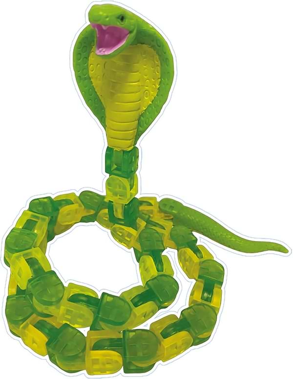 Фото - Интерактивная игрушка Zing Klixx Creaturez - Fidget Кобра зеленая (KX130_B)