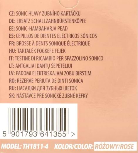 Фото - Насадка для зубной щетки Vitammy Harmony 4 шт. Rose (TH1811-4 rose)