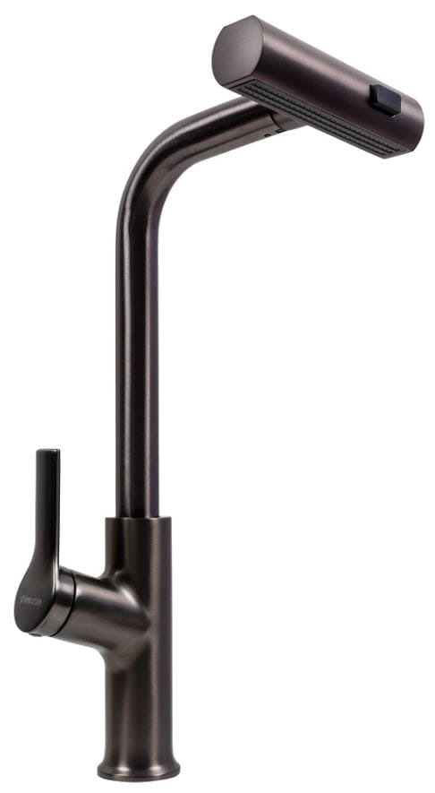 Смеситель кухонный VALESO с поворотным аэратором TH37 PVD черный