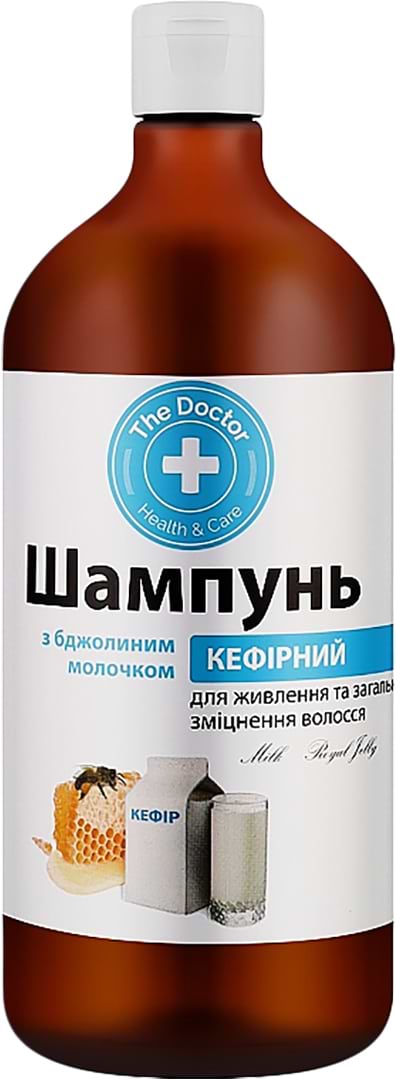 Фото - Шампунь жіночий The Doctor Health&Care кефірний з бджолиним молочком 1 л (4823015929847)