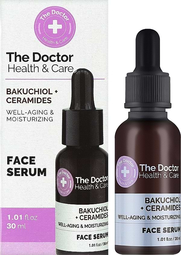 Фото - Сироватка для обличчя The Doctor Health&Care 30 мл BAKUCHIOL+CERAMIDES (5901845509404)