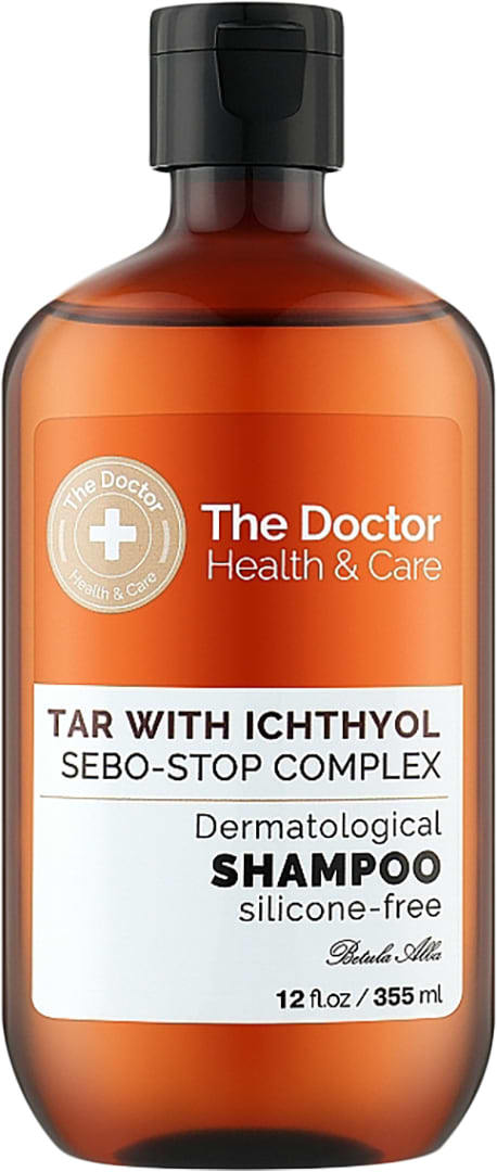 Шампунь жіночий The Doctor Health&Care 355 мл Tar with Ichthyol&Sebo-stop Complex (8588006041750)