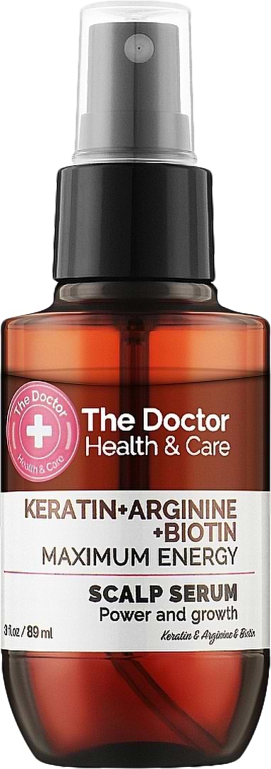 Сыворотка для волос The Doctor Health&Care Кератин+аргинин+биотин максимальная сила 89 мл (8588009351023)