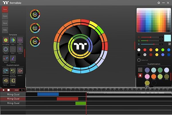 Фото - Корпусний вентилятор Thermaltake Riing Quad 12 RGB Radiator Fan TT Premium Edition (CL-F088-PL12SW-C)