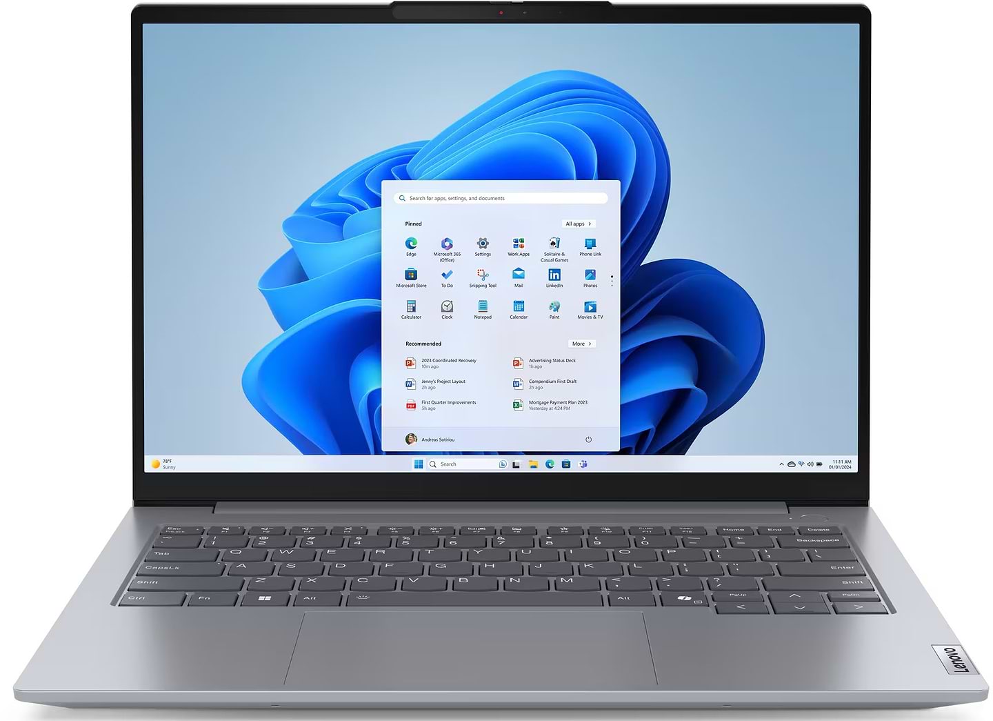 Ноутбук Lenovo ThinkBook 14 G7 ARP (21MV0031RA) Arctic Grey - Фото 1