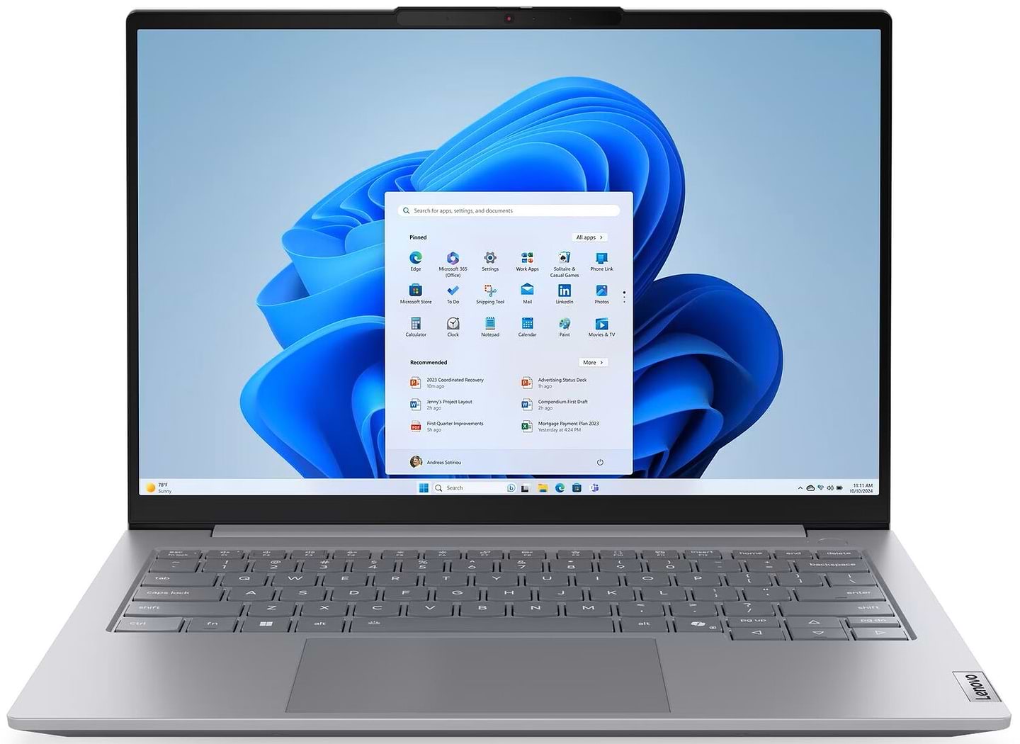 Ноутбук Lenovo ThinkBook 14 G8 IRL (21SG00HPRA) Arctic Grey - Фото 1