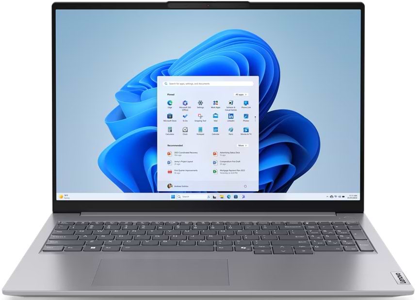 Ноутбук Lenovo ThinkBook 16 G7 IML (21MS0051RA) Arctic Grey - Фото 1