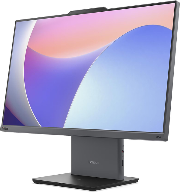 Фото - Комп'ютер-моноблок Lenovo ThinkCentre AIO neo 50a 24 G5 (12SC000NUI) Luna Grey