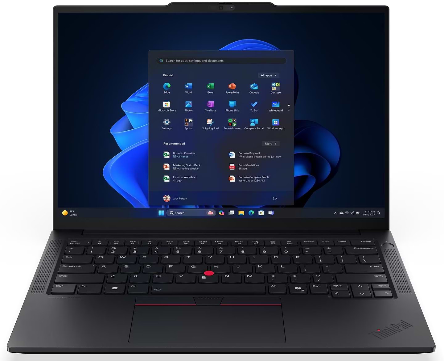 Ноутбук Lenovo ThinkPad E14 Gen 7 (21T1S0P400) Eclipse Black - Фото 1