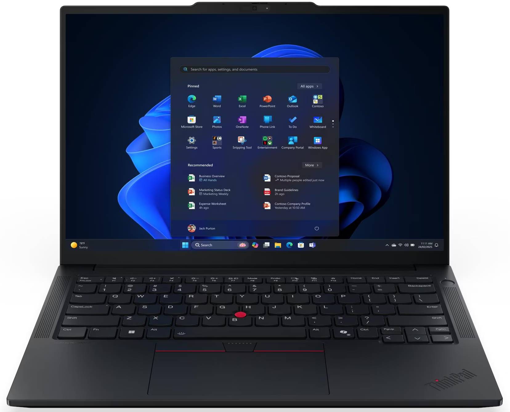 Ноутбук Lenovo ThinkPad E14 Gen 7 (21T1S0P500) Eclipse Black - Фото 1
