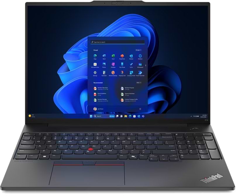 Ноутбук Lenovo ThinkPad E16 Gen 2 (21MA000TRA) Graphite Black - Фото 1