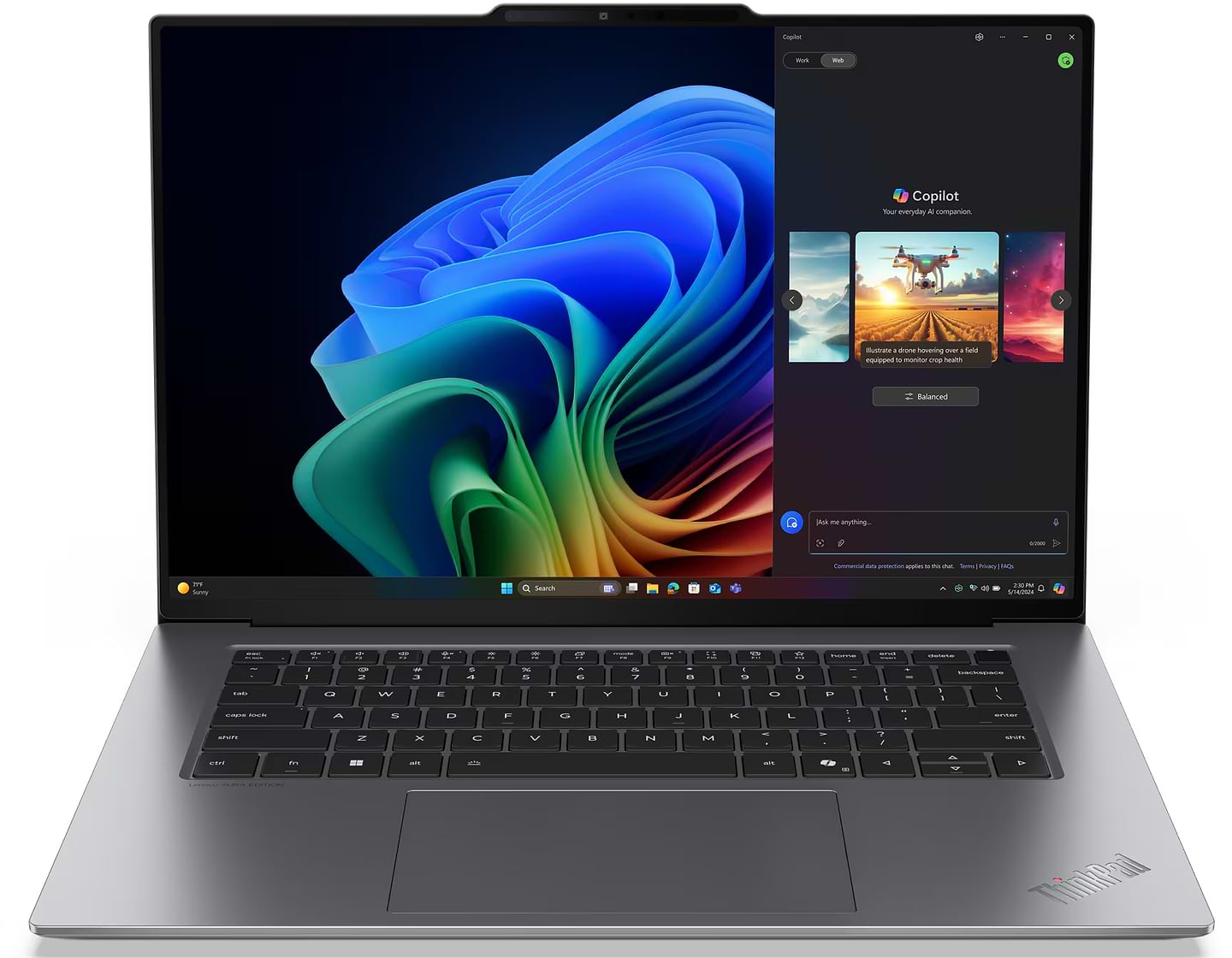 Ноутбук Lenovo ThinkPad X9-15 Gen 1 (21Q6001LRA) Grey - Фото 1