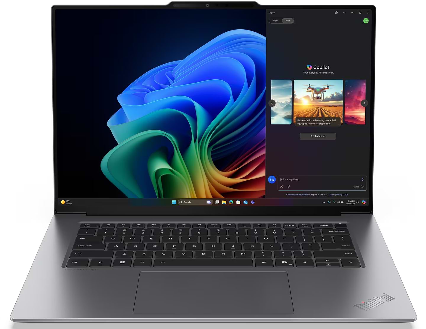 Ноутбук Lenovo ThinkPad X9-15 Gen 1 (21Q6001URA) Grey - Фото 1
