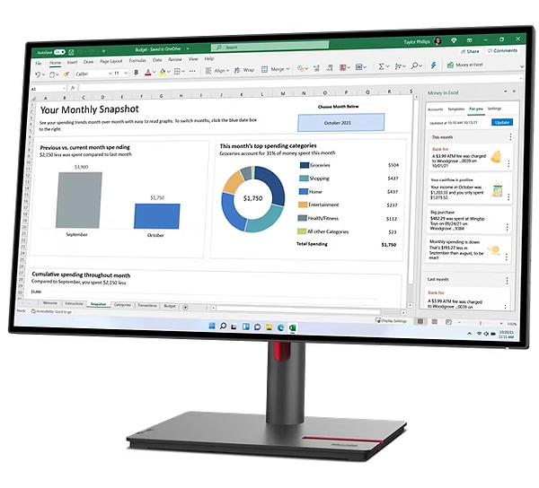 Фото - Монитор Lenovo P27h-30 (63A1GAT1UA)